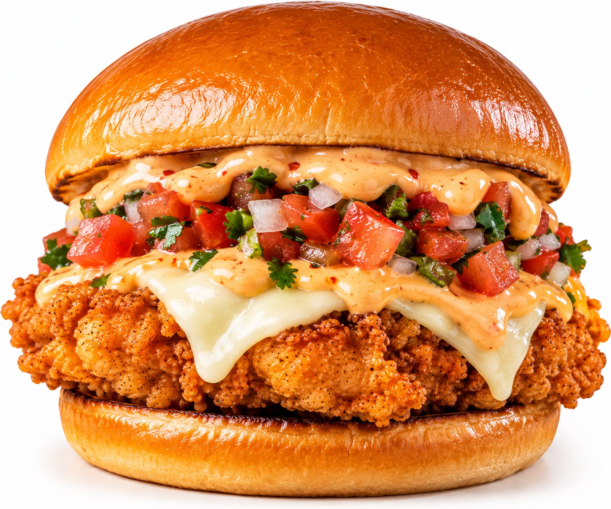 Spicy Fried Chicken Burger