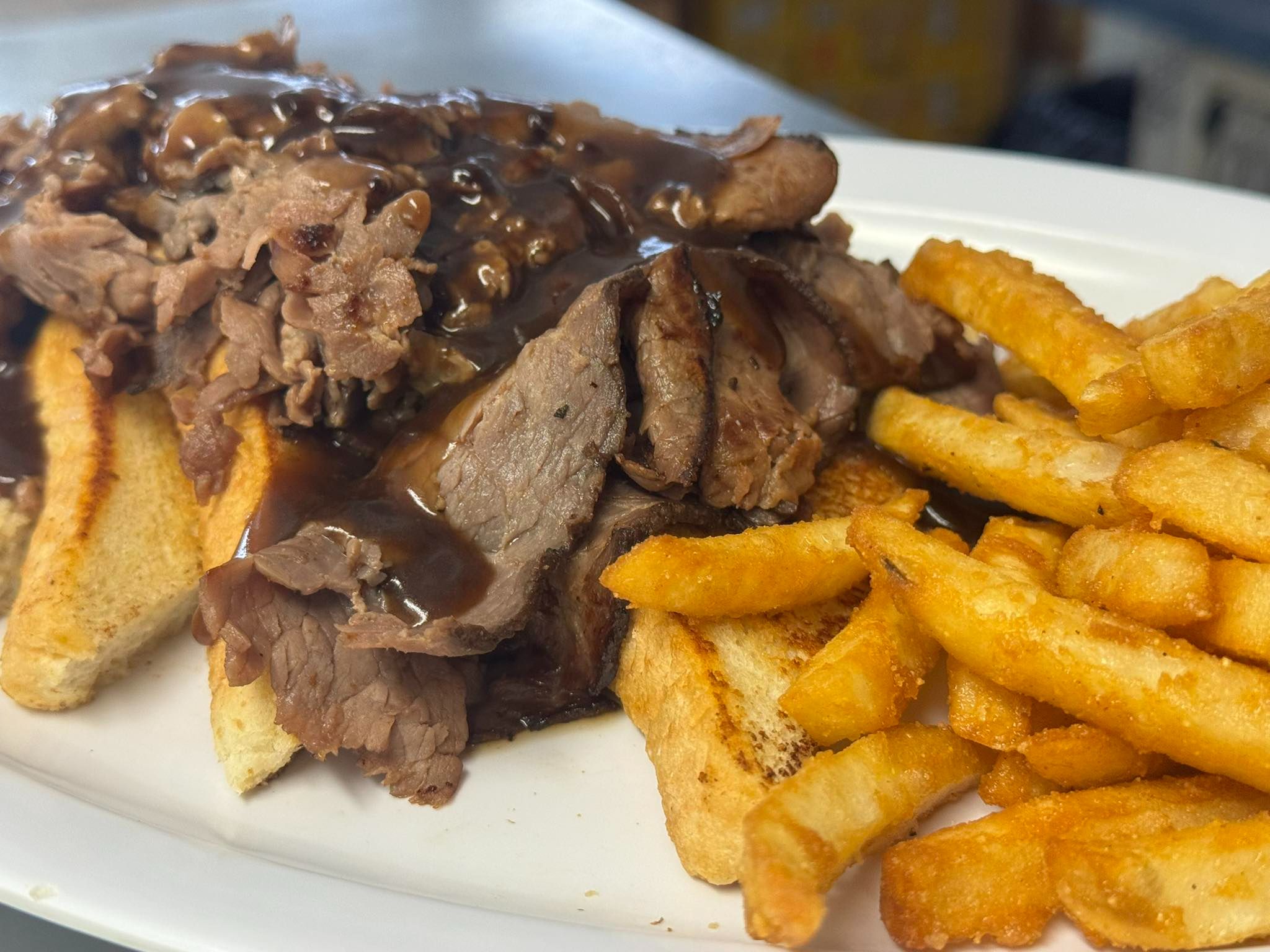 Open-Faced Hot Roast Beef