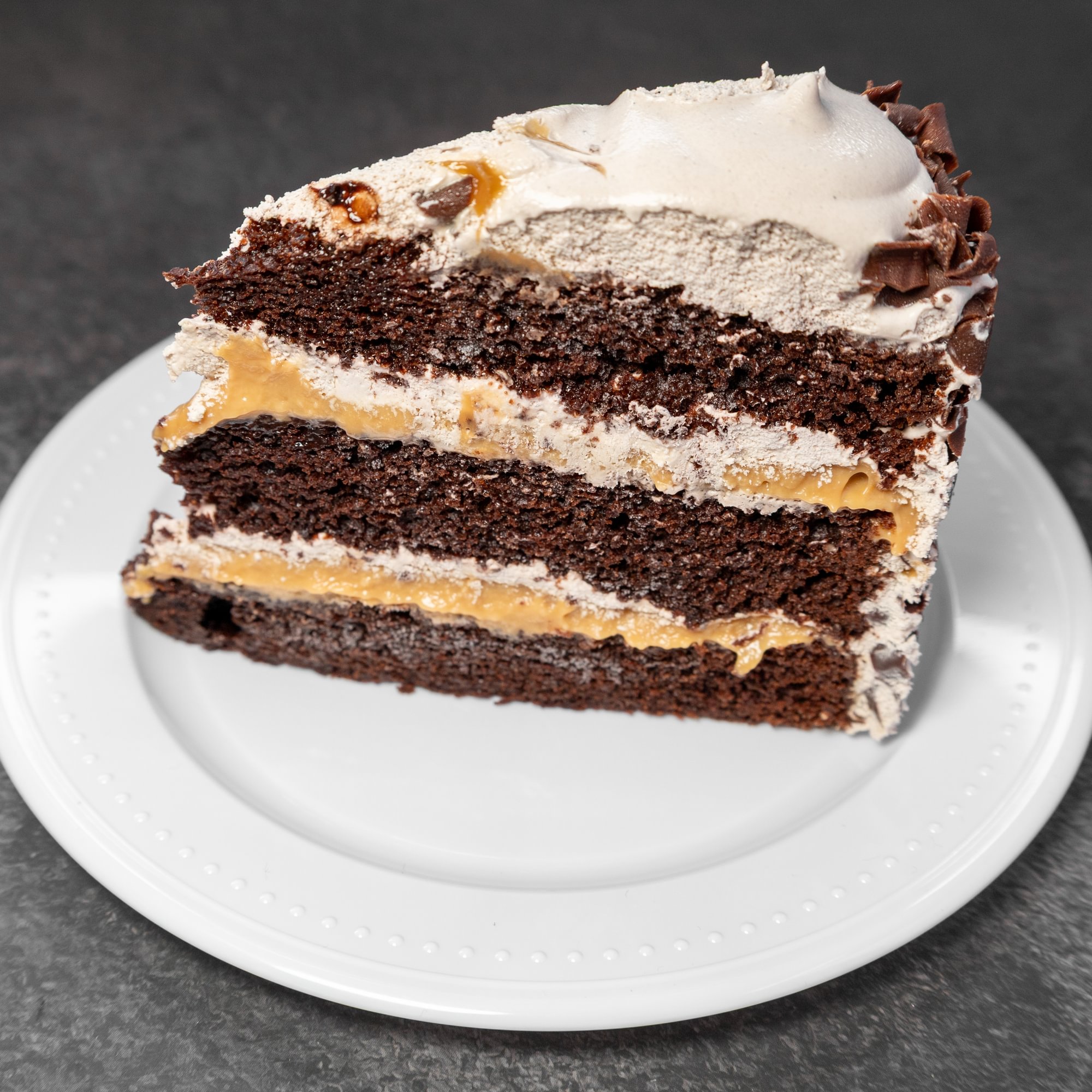 Milky Caramel Galaxy Cake