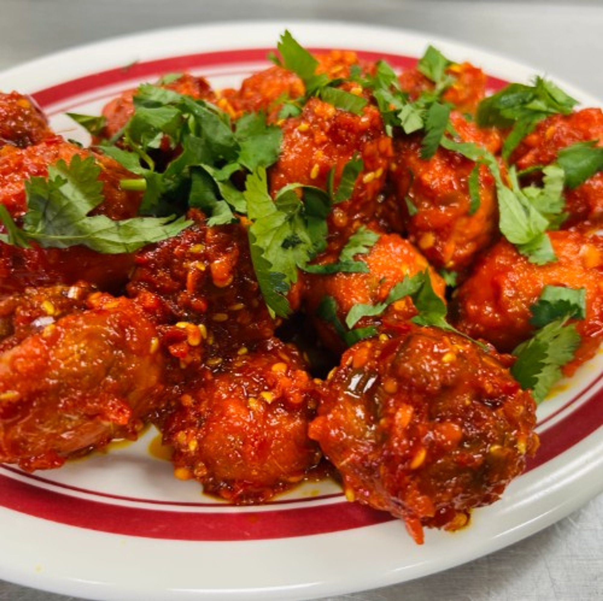 Lunch Mushroom Manchurian
