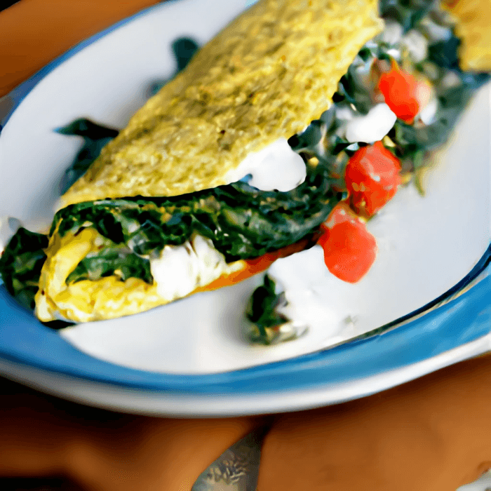 Spinach & Feta Omelette