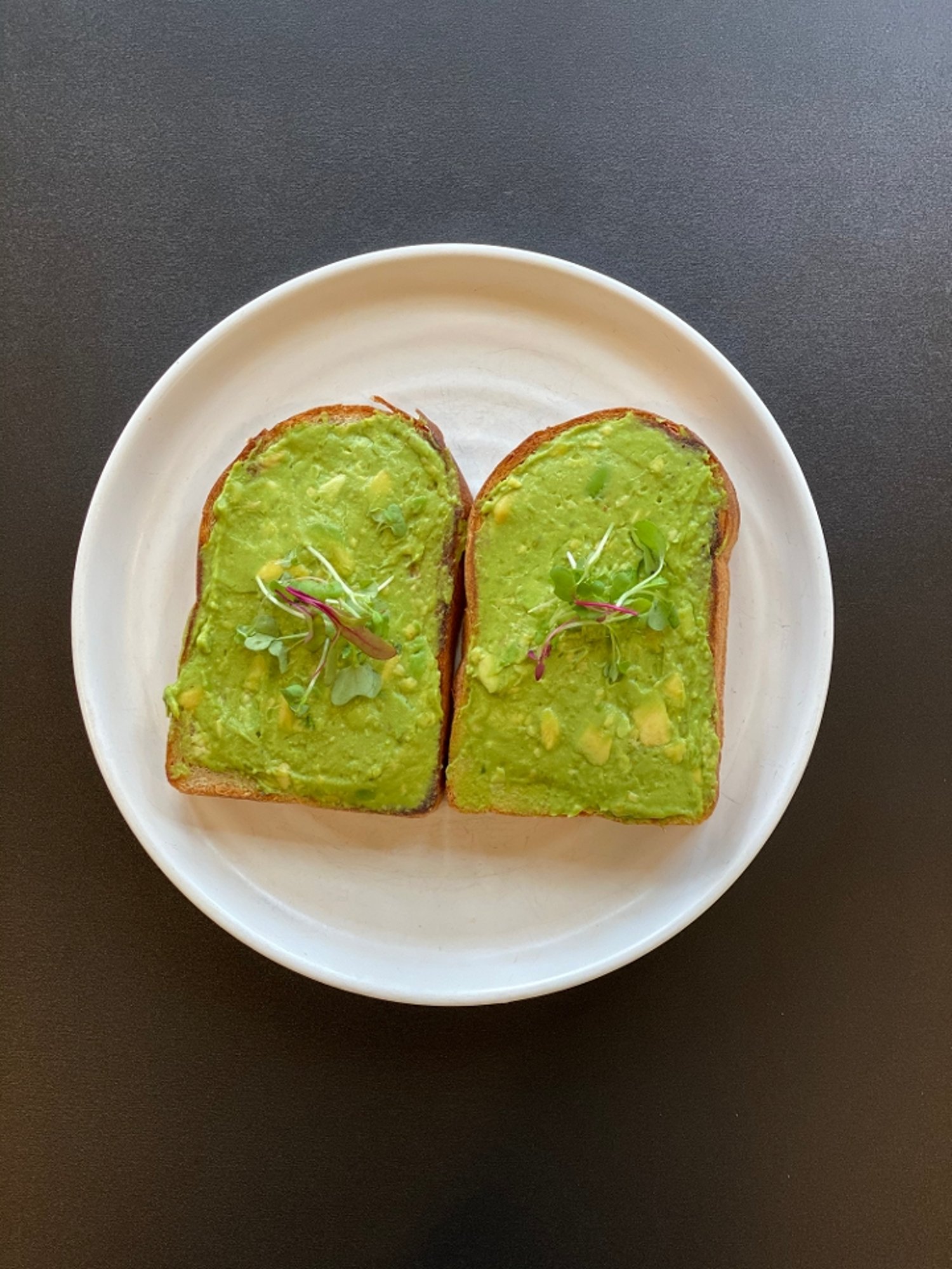 Double Plain Avocado Toast