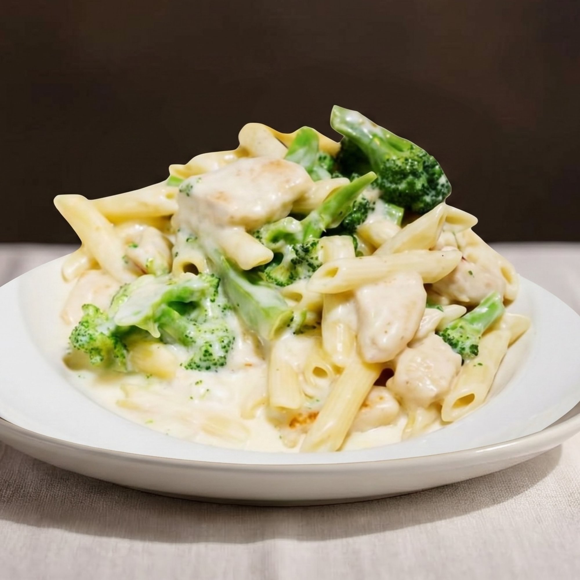 Chicken Regular Broccoli Ziti Alfredo Sauce