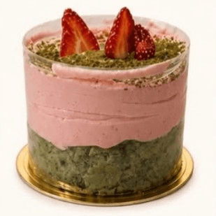 Mini Matcha Basque Cheesecake