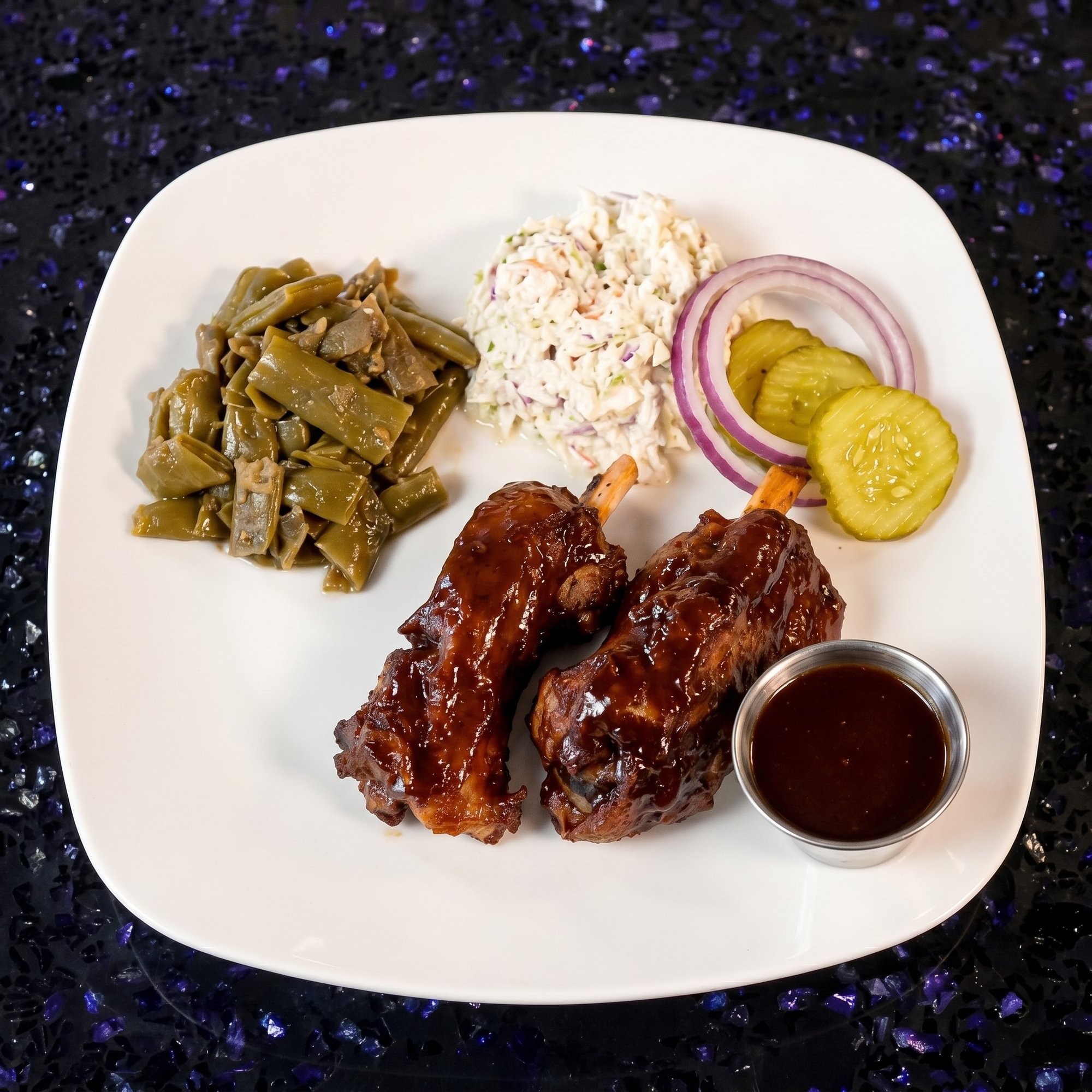 Andy's Pork-Bobs Plate