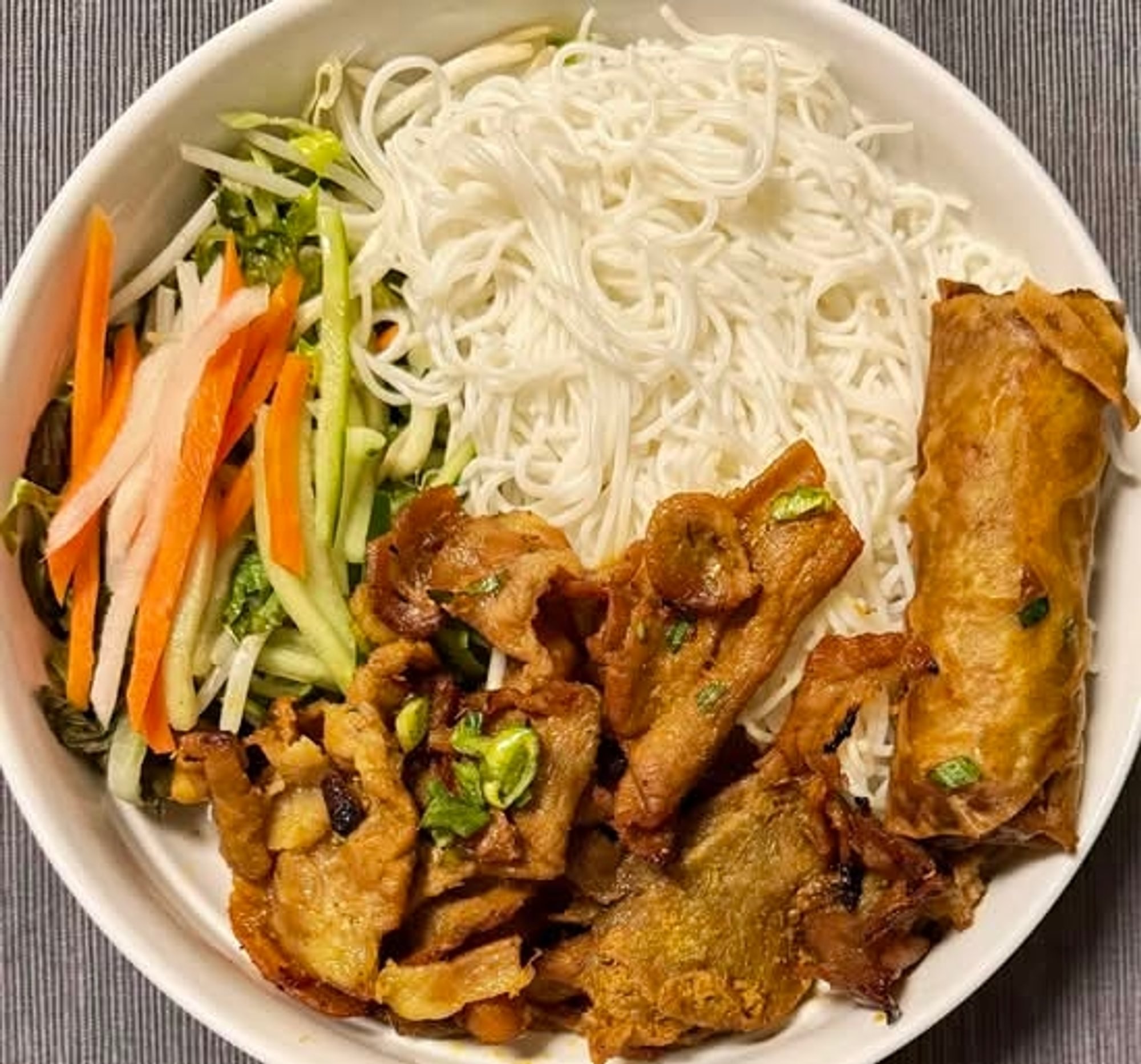 B3 - Grilled Pork & Egg Rolls - Bún Thịt Nướng Chả Giò