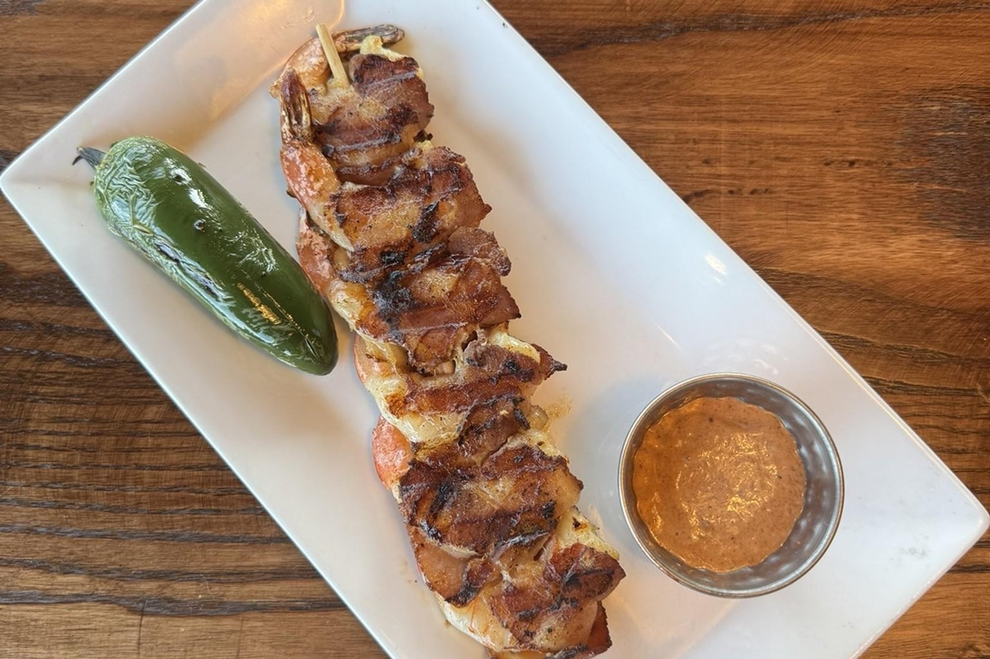 Bacon Wrapped Shrimp Skewer