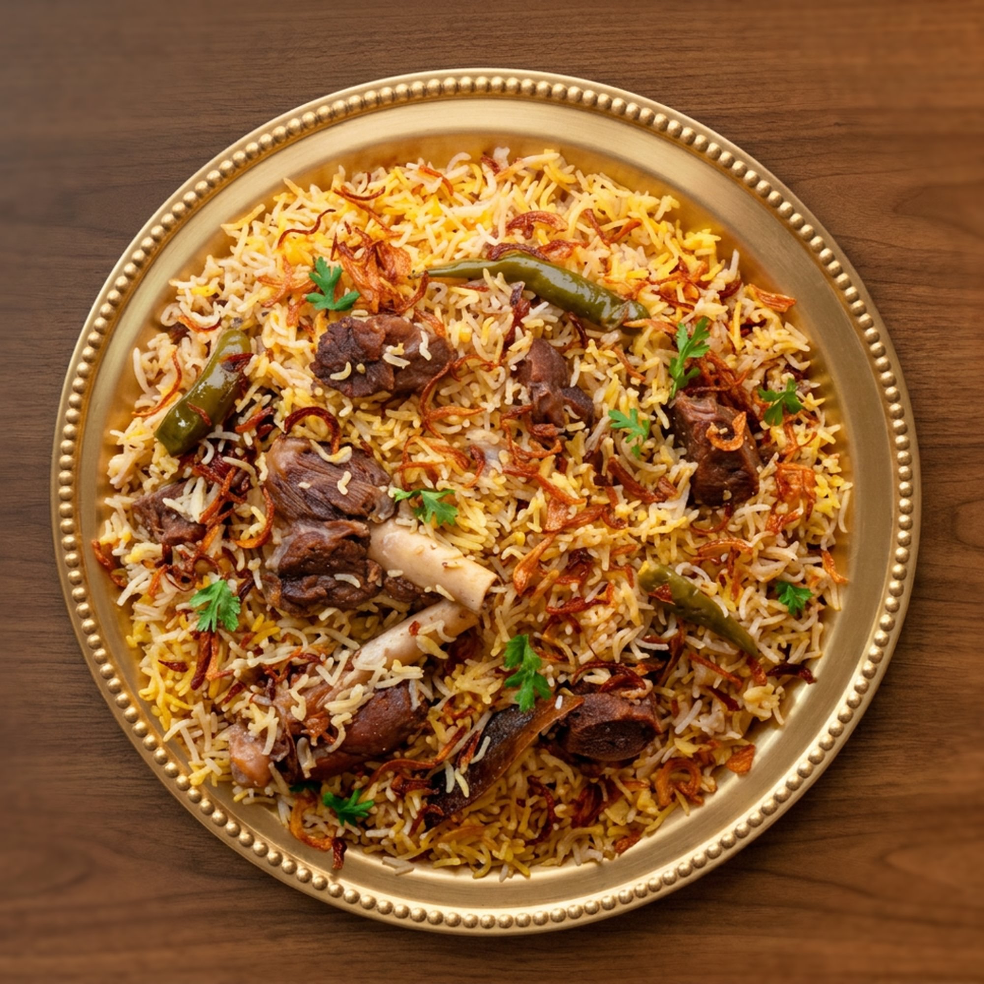 Hyderabadi Goat Dum Biryani