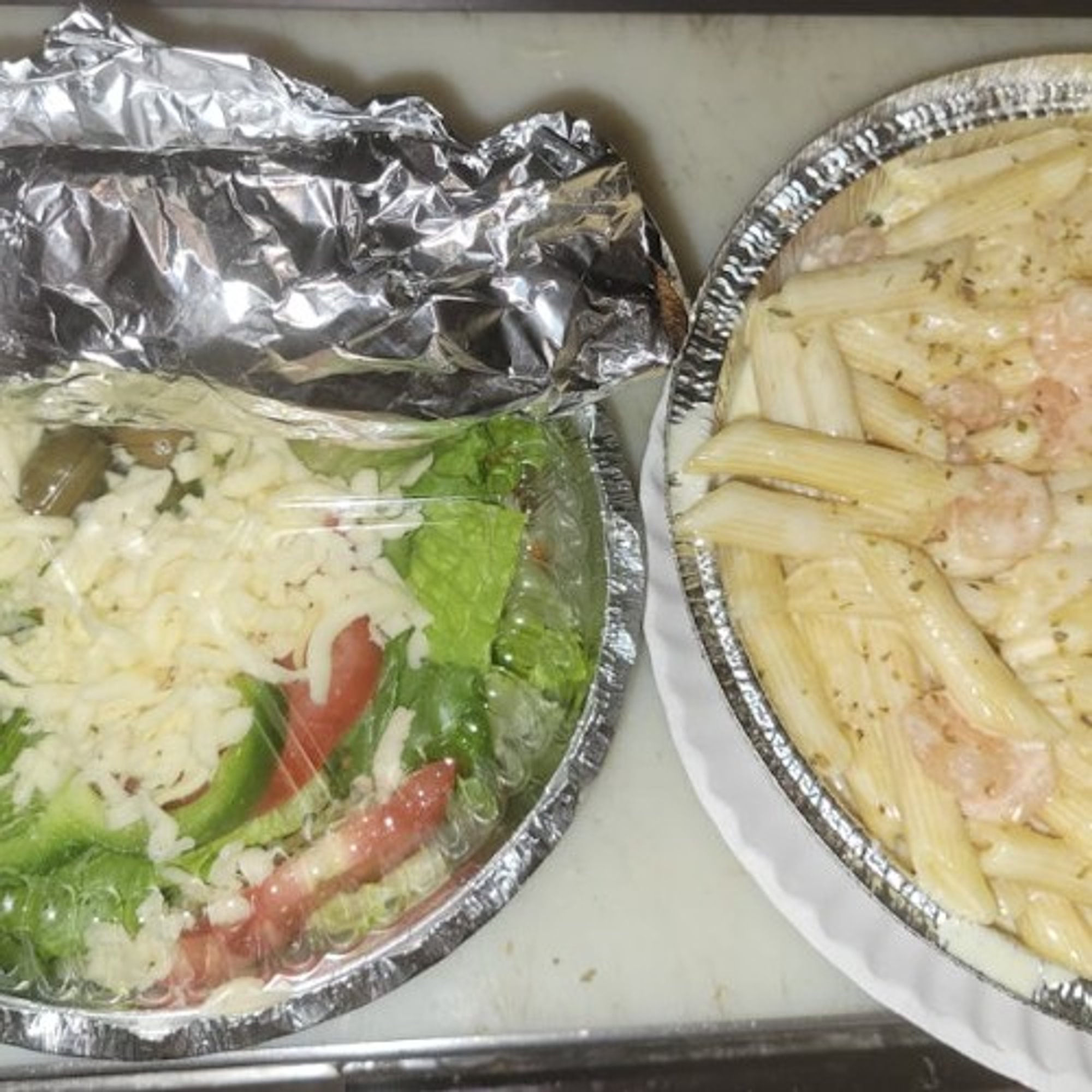 Fettuccine Alfredo With Shrimp