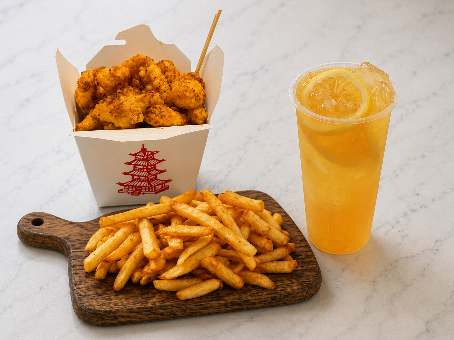 Fries + Popcorn Chicken + Drink