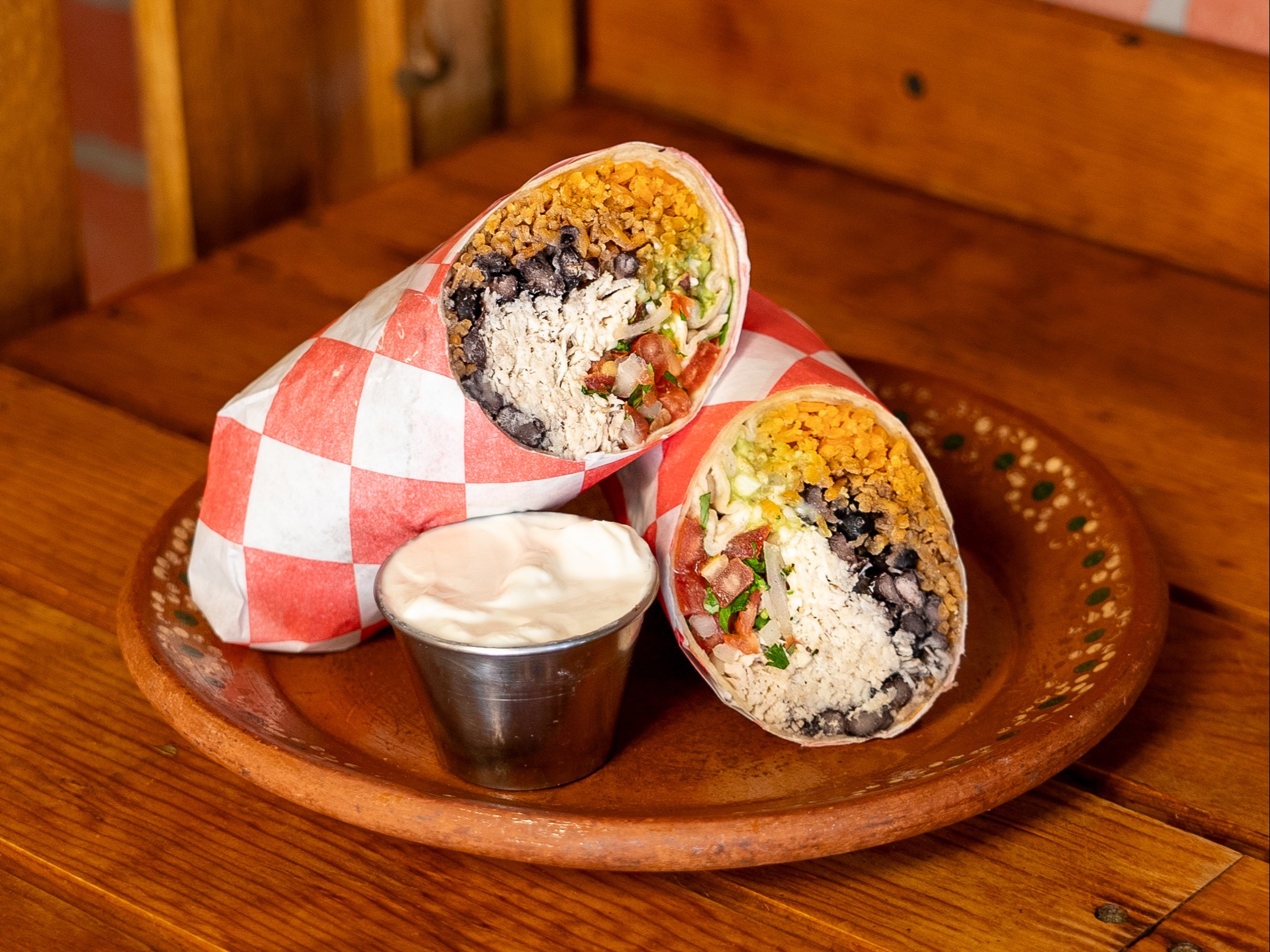 Pulled Chicken Burrito