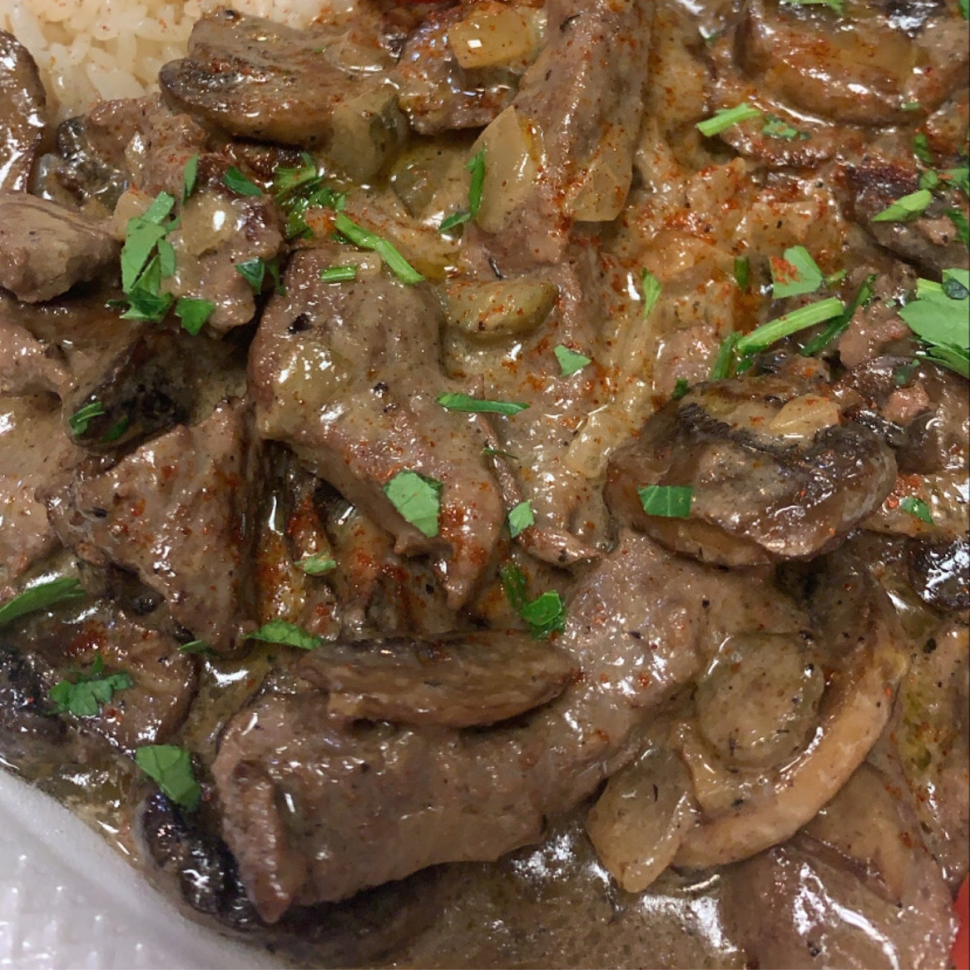 Beef Stroganoff