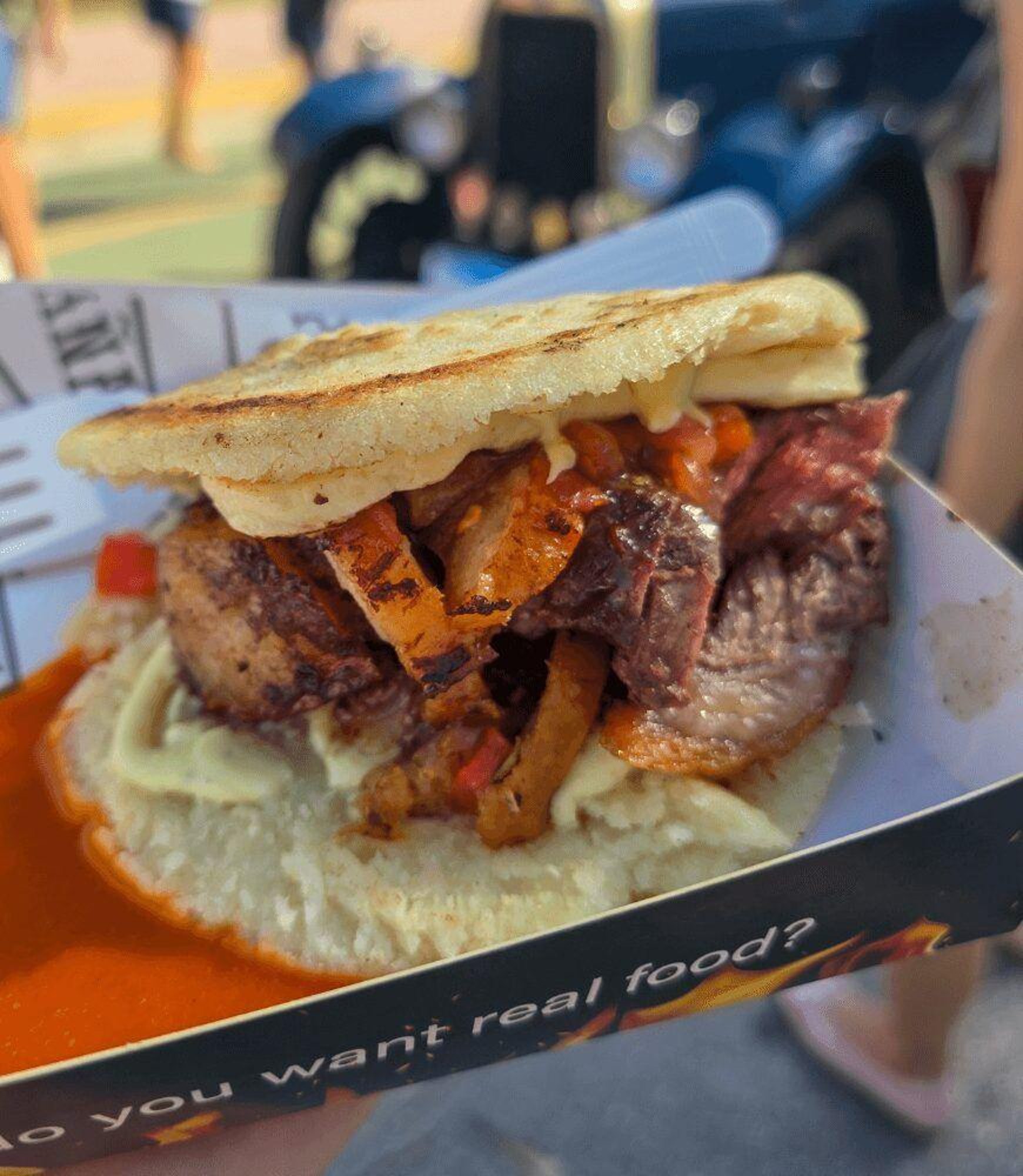 2 Arepas de Carne Asada/Grilled Steak Arepa