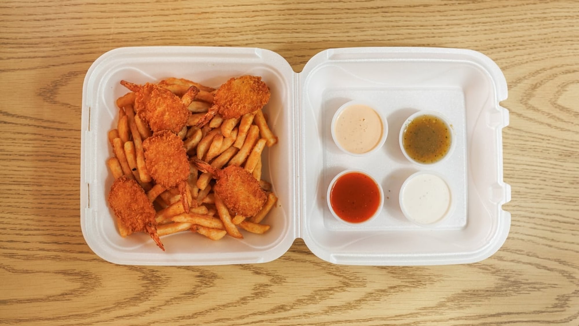 Fried Shrimp W/large French Fries