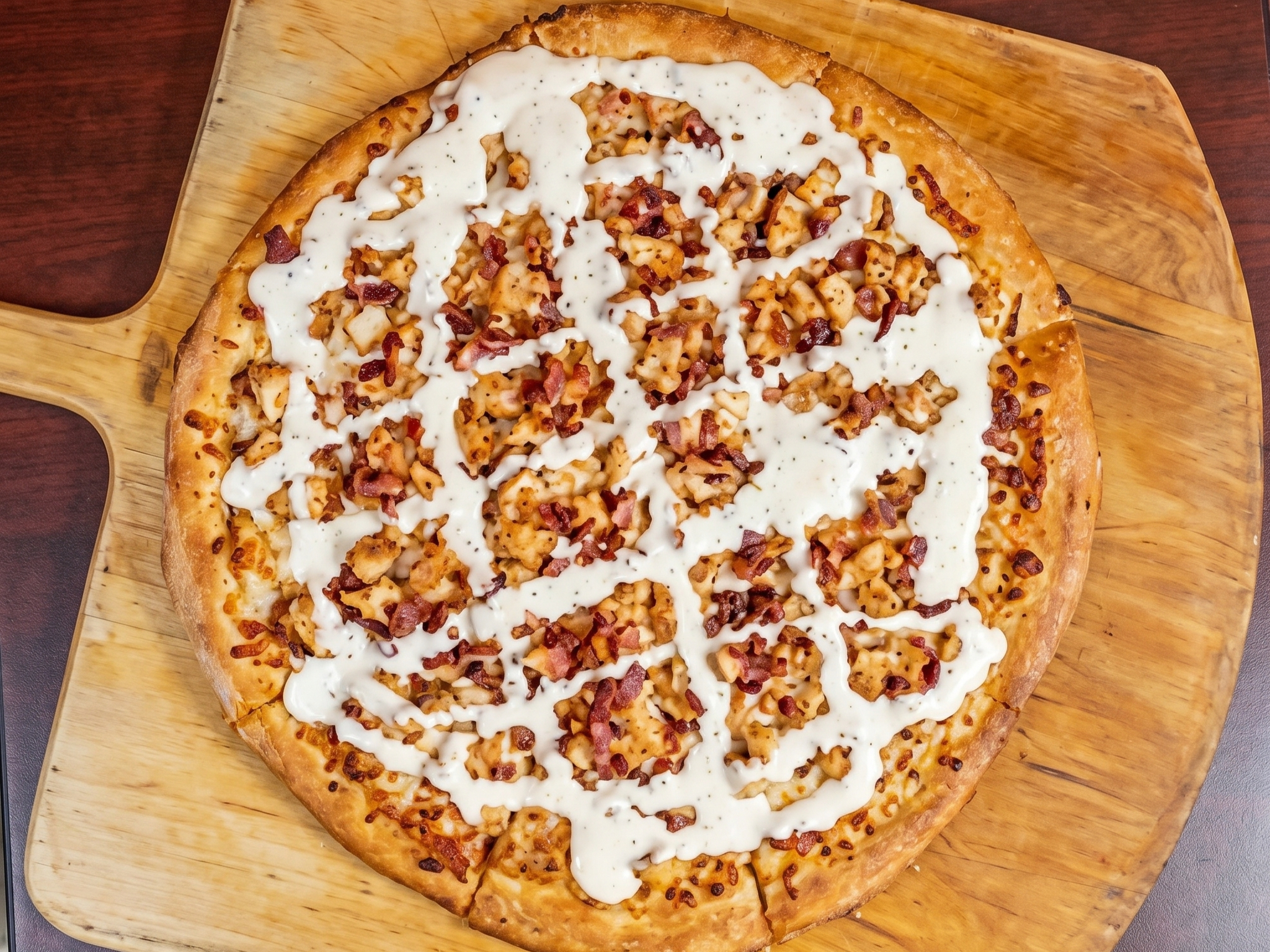 Chicken Bacon Ranch Pizza
