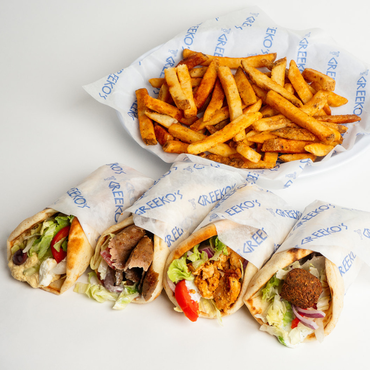 Family Pitas and Fries