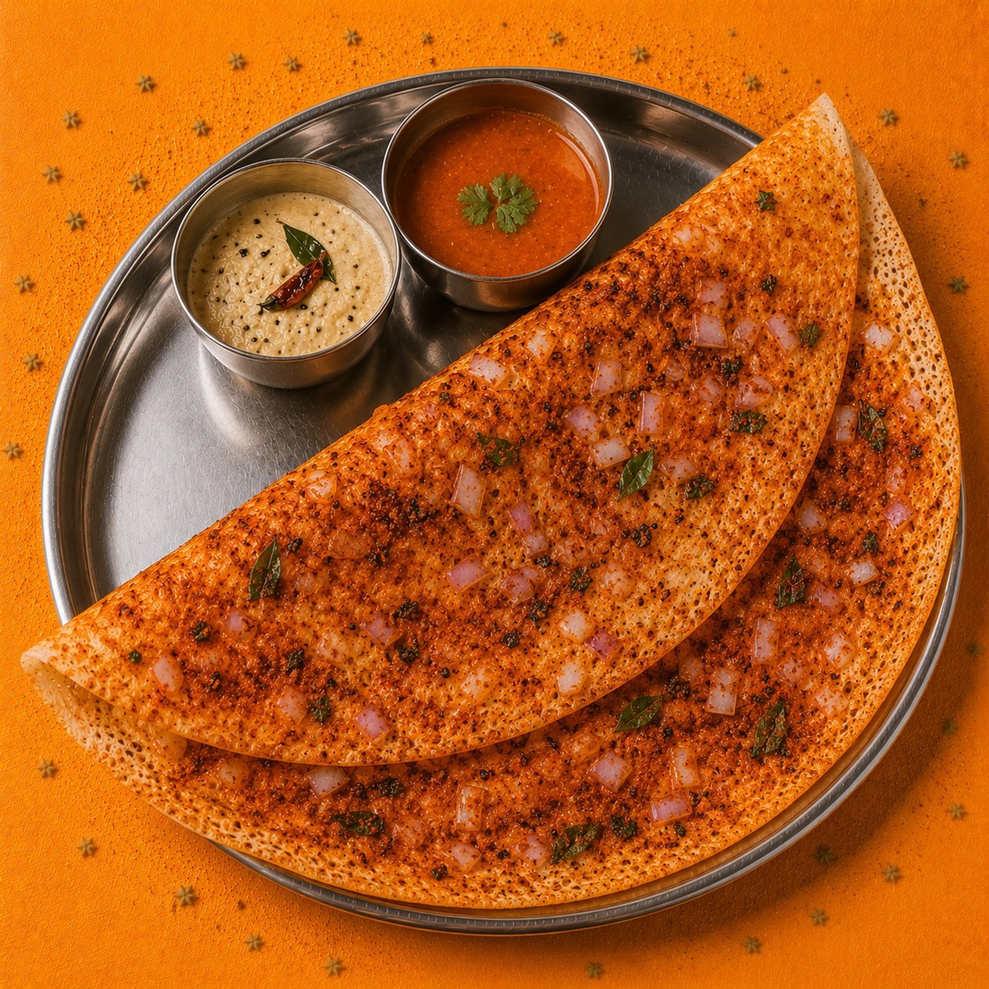 Onion Karam Dosa