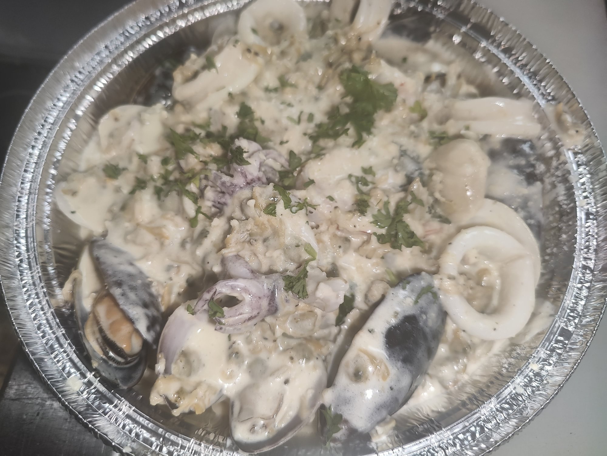 Seafood Alfredo