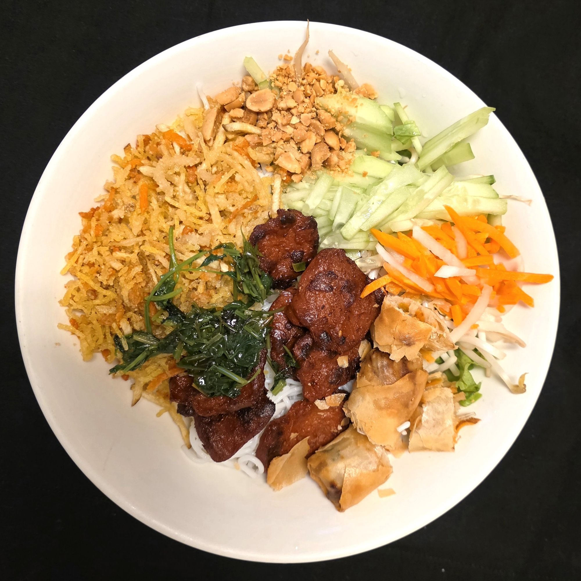 Charcoal Meat, Shredded Pork with Vermicelli