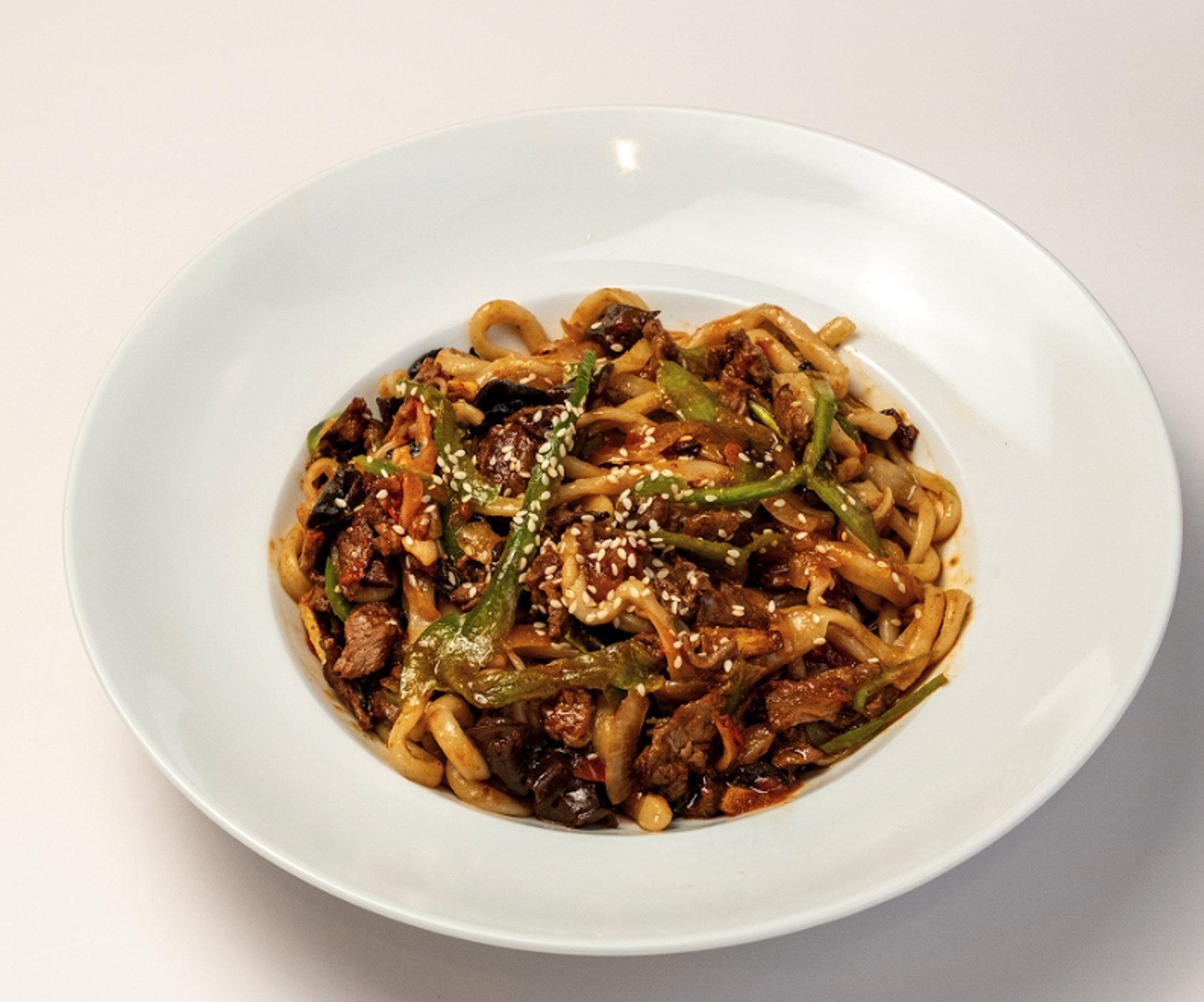 Beef Cumin Chao-mian 孜然牛肉炒拉条子