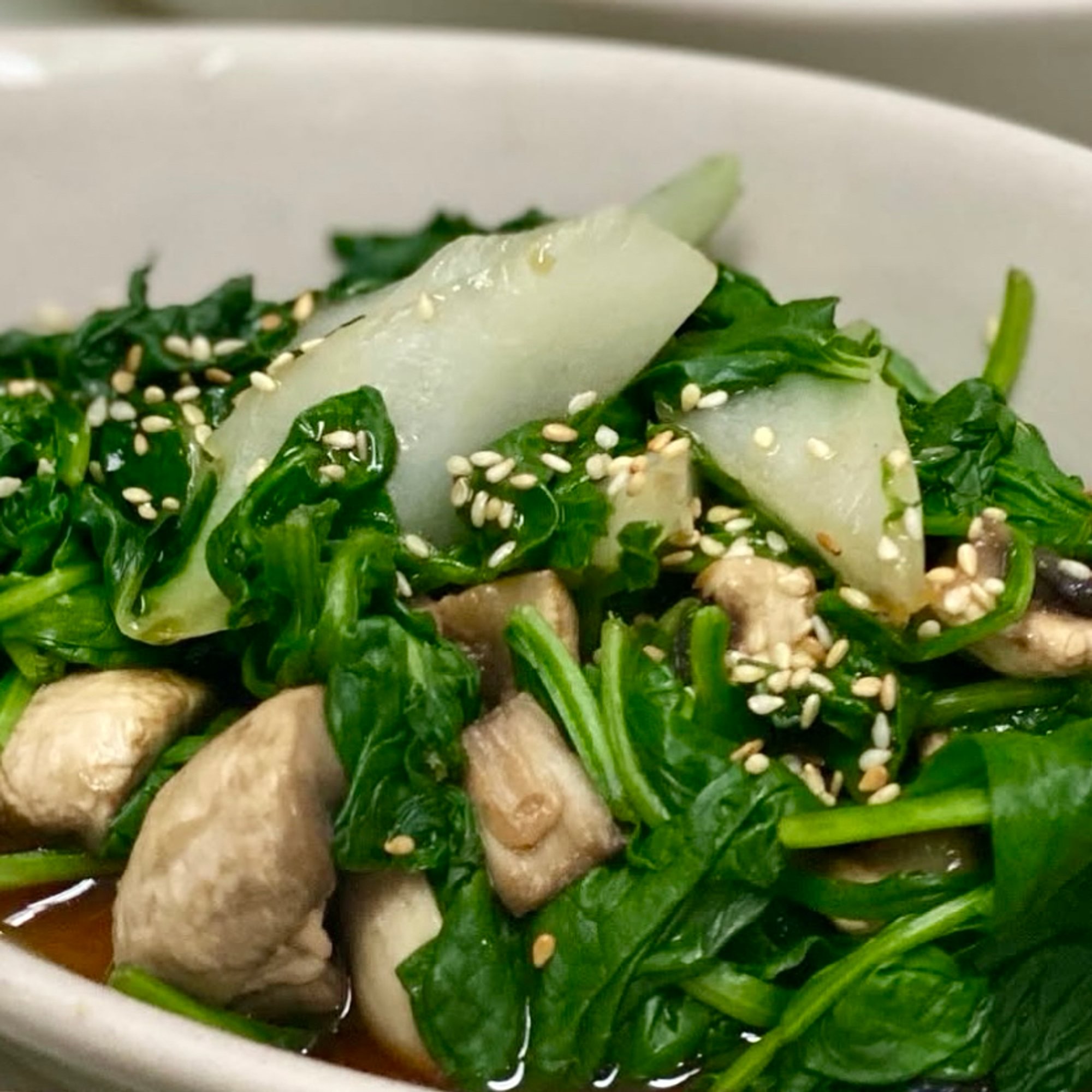 spinach/mushroom -side (V)
