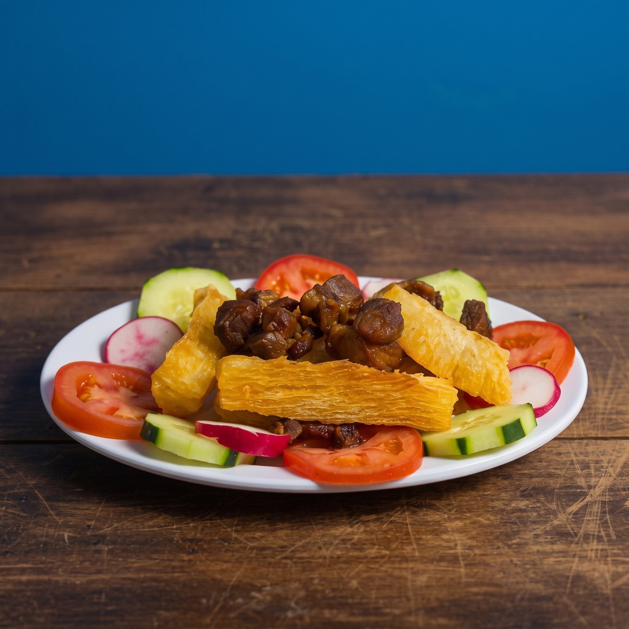 Cassava with Pork / Yuca con Chicharrón