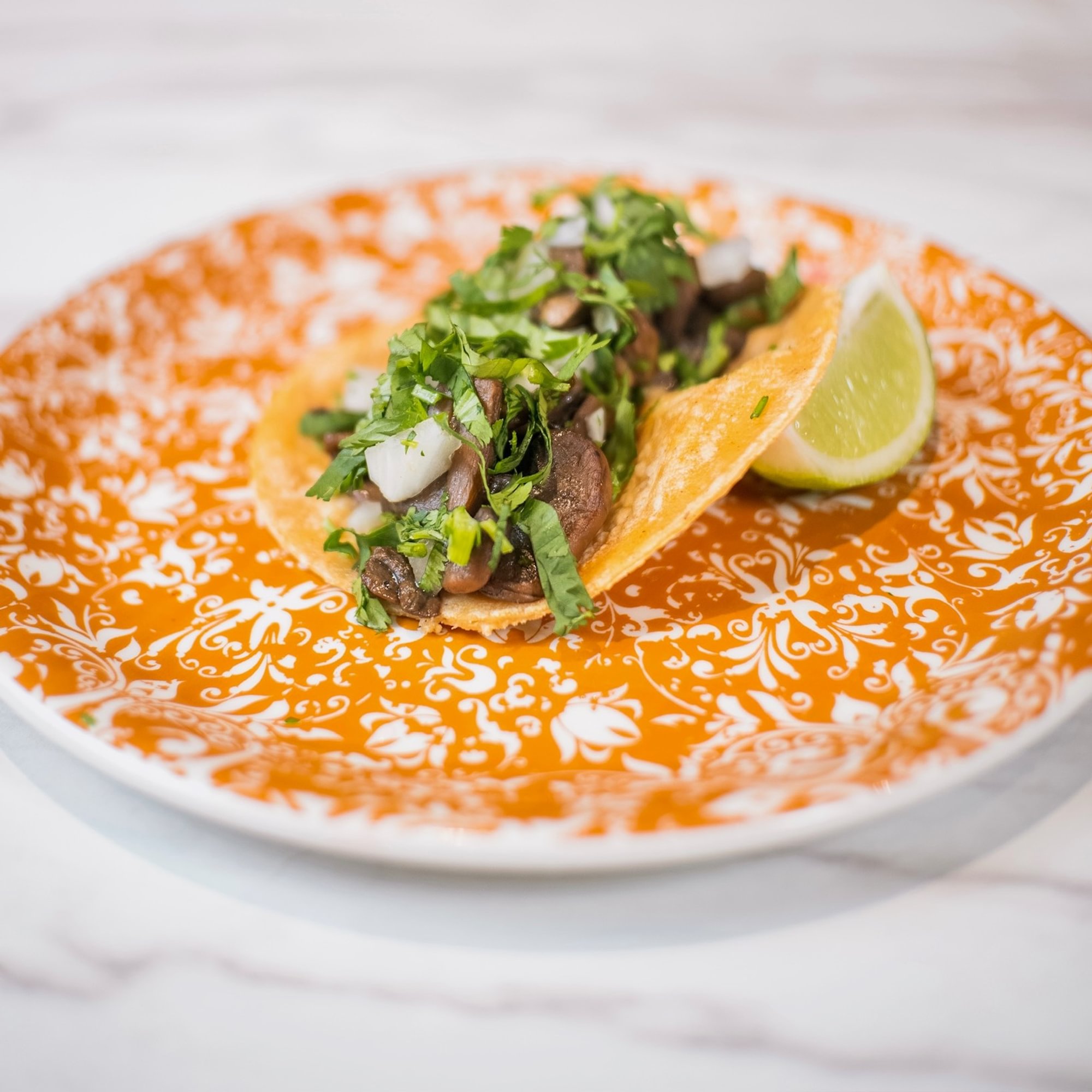 Mushroom taco