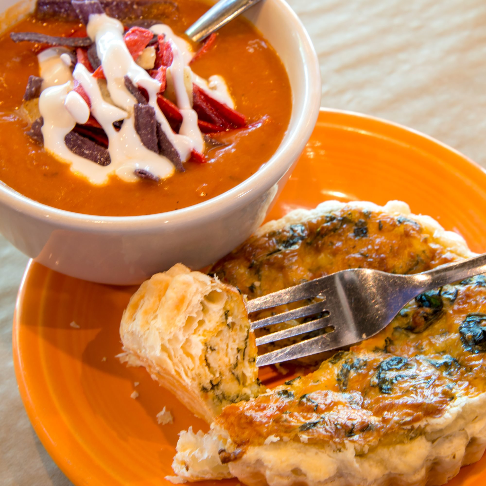 Quiche & Signature Soup or Salad