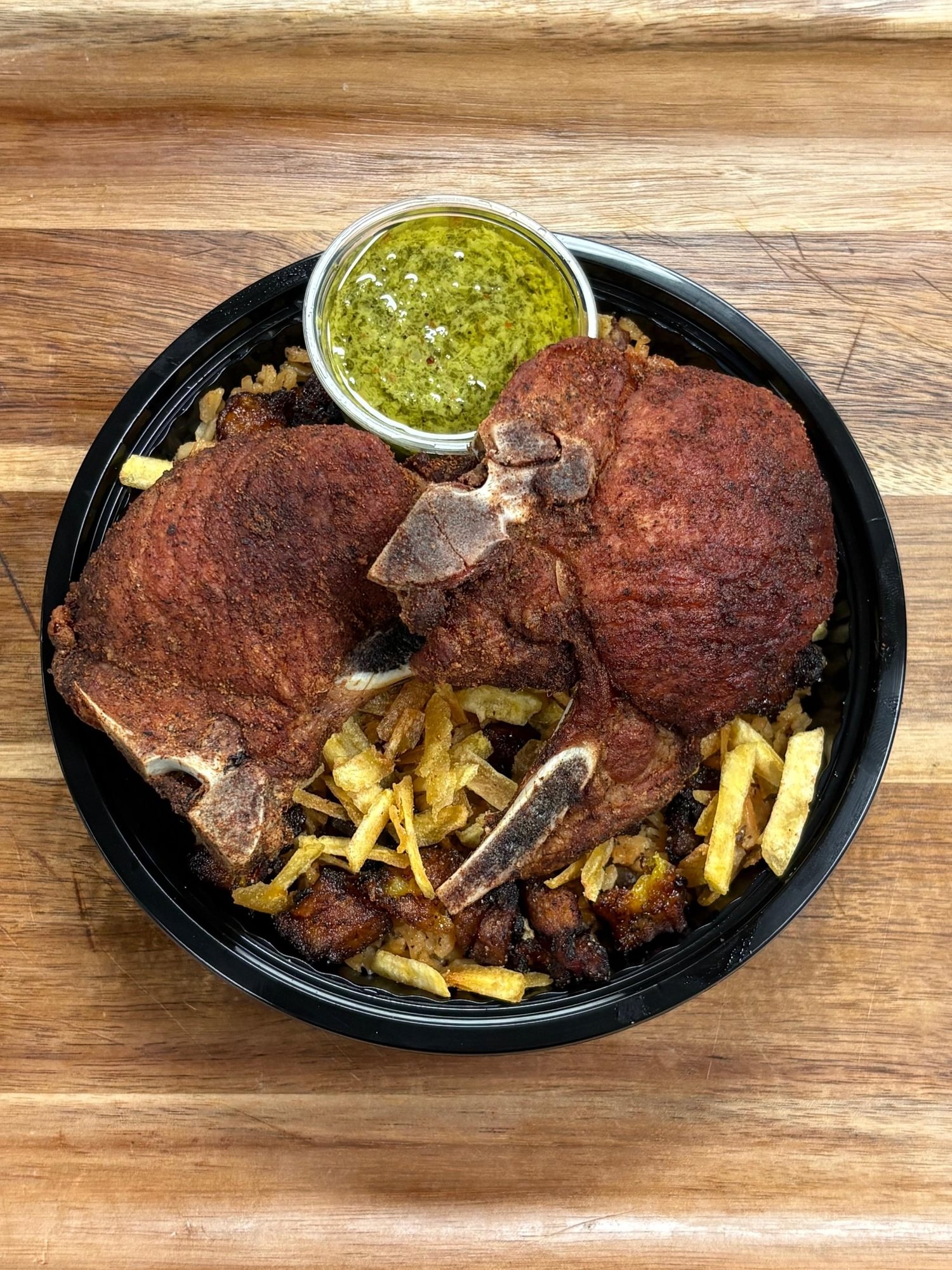 Pork Chops (2) Loaded Bowl