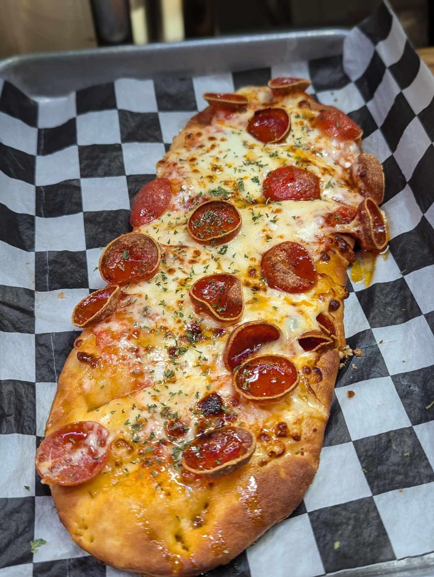 Hot Honey Pepperoni Flatbread