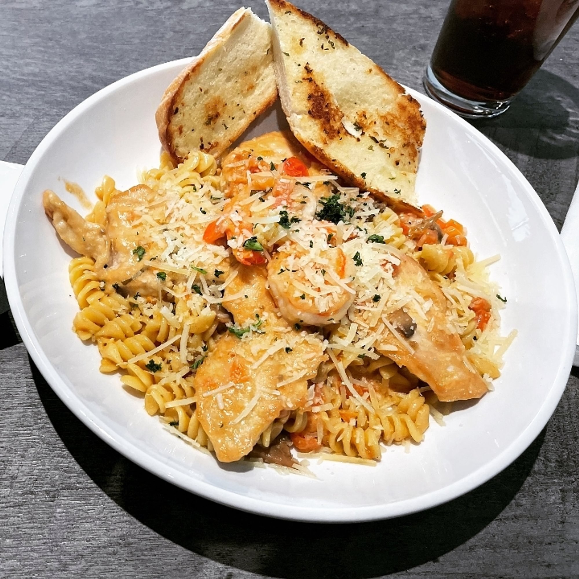 Chicken and Shrimp Scampi