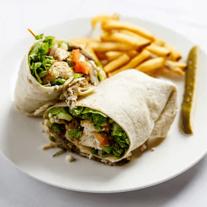 My Big Fat Greek Burrito Sandwich