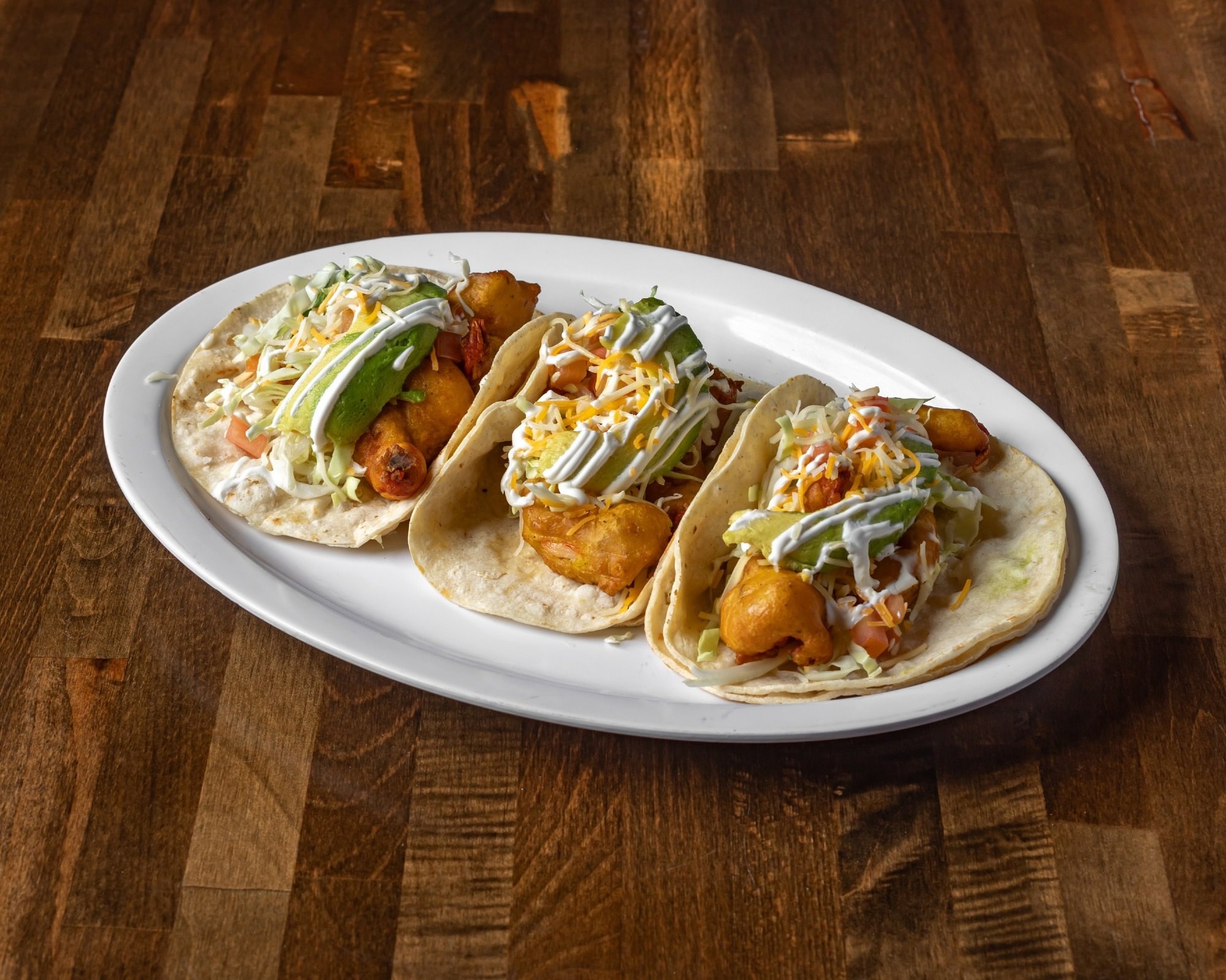 Order shrimp tacos (3)