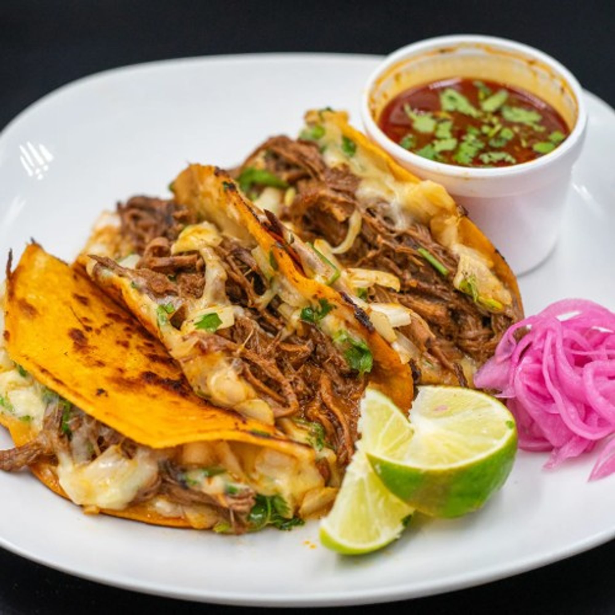 Quesa Birria Taco Trio