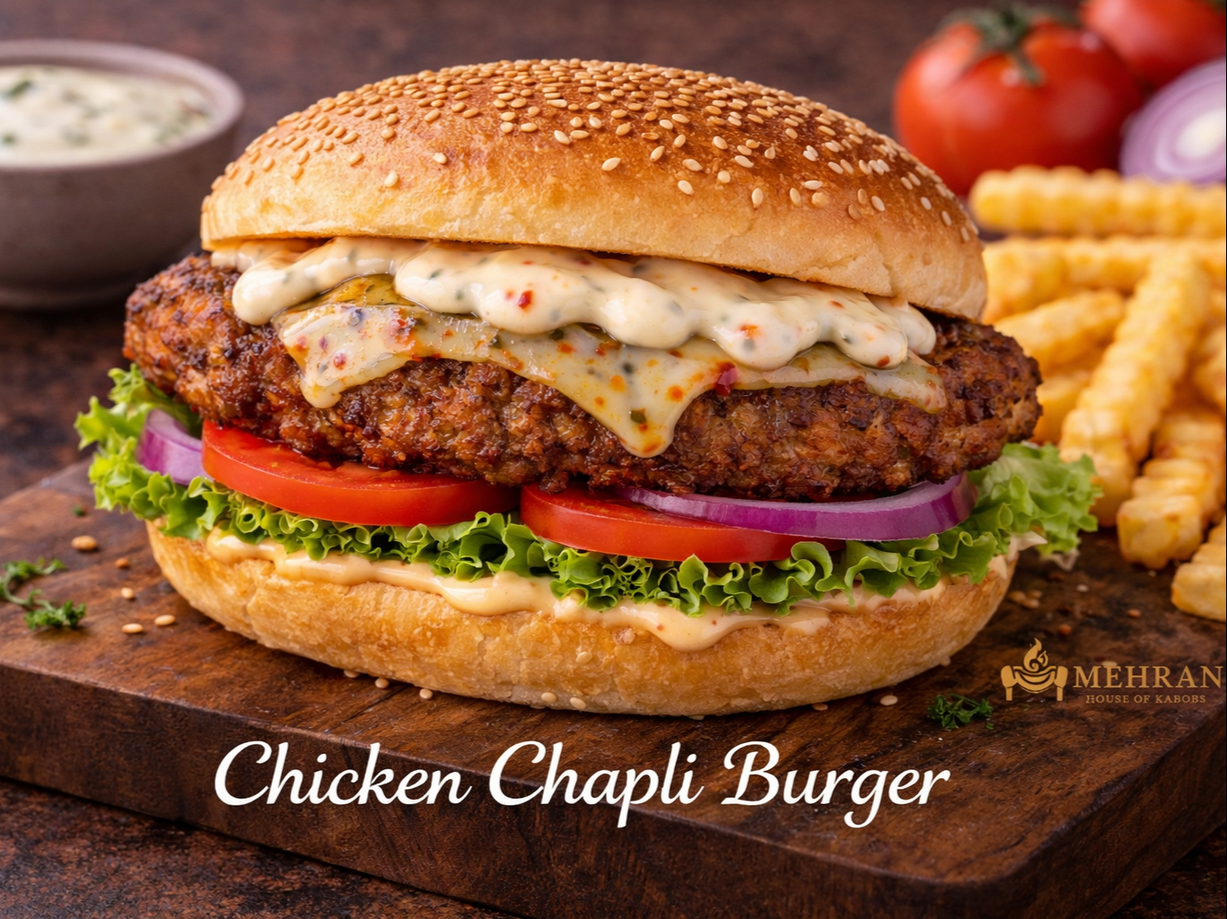Chicken Chapli Burger