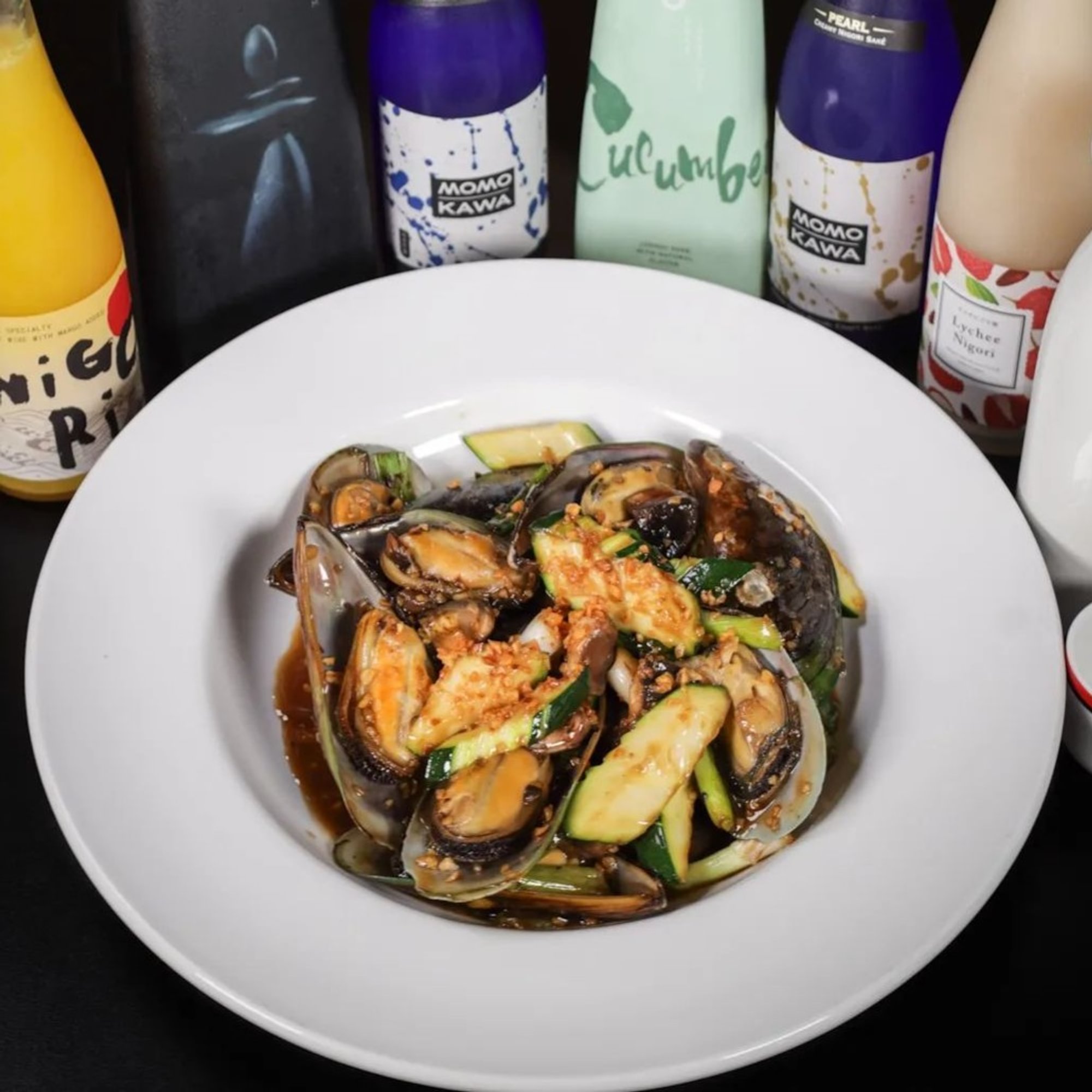 Thai Garlic Mussels