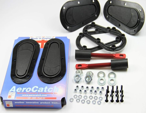 AEROCATCH 125 FLUSH SERIES BONNET HOOD PINS CATCHES (BELOW)