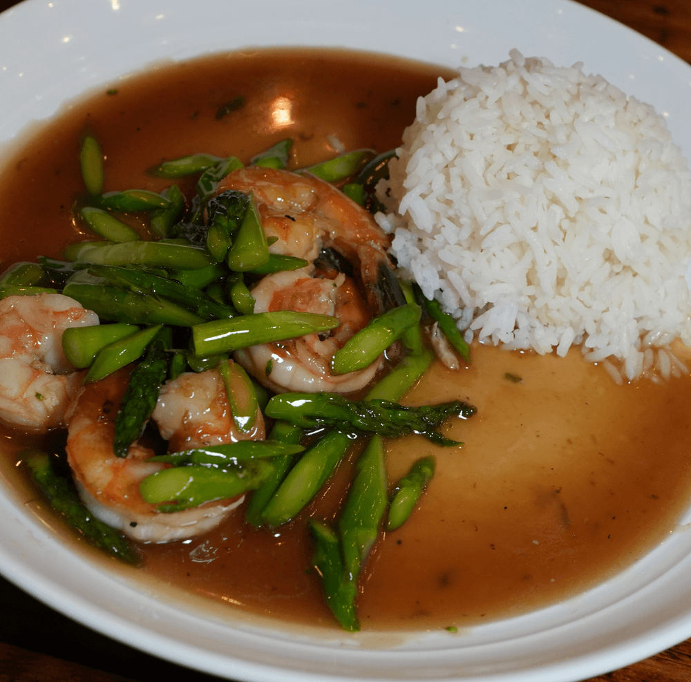 Sauteed Shrimp asparagus