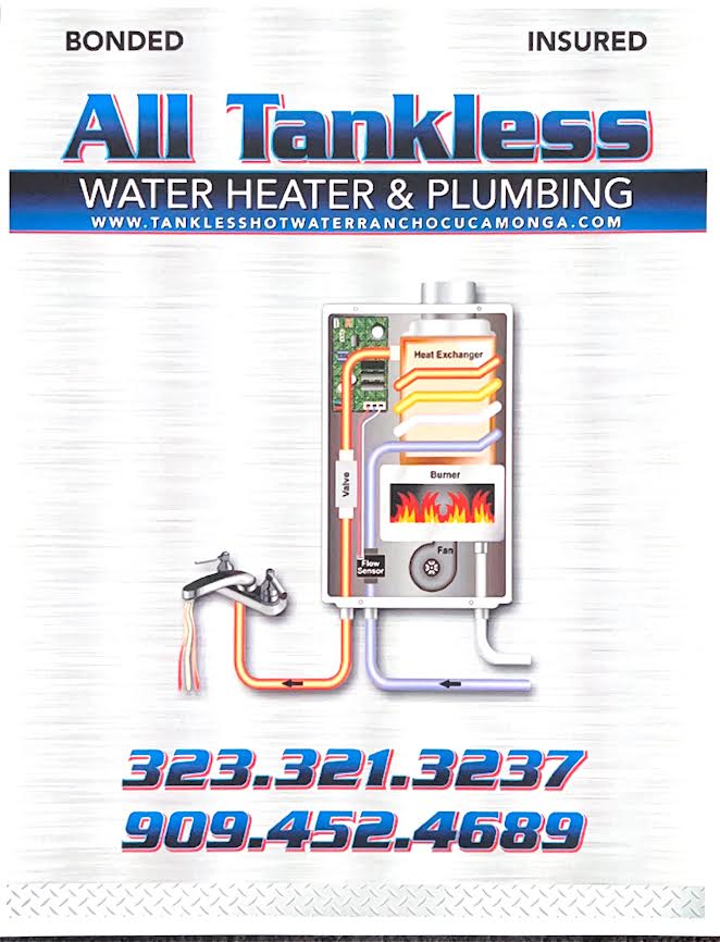 All tankless water heater and plumbing Logo
