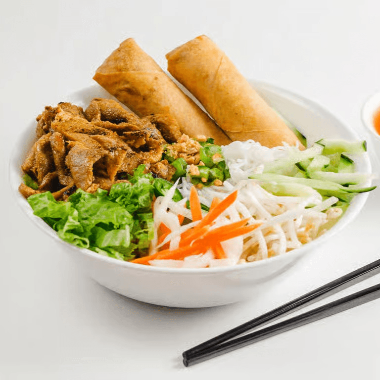 G3. Grilled Lemongrass & Spring Rolls