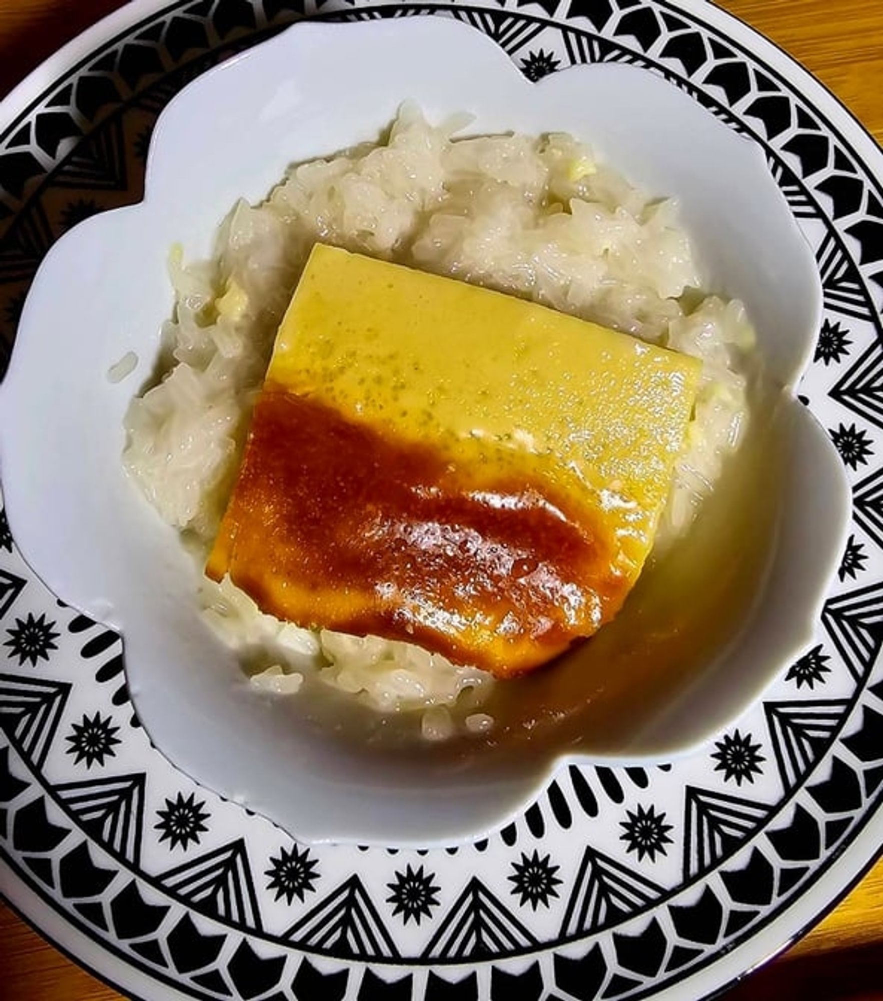 Sweet Rice and Thai Custard