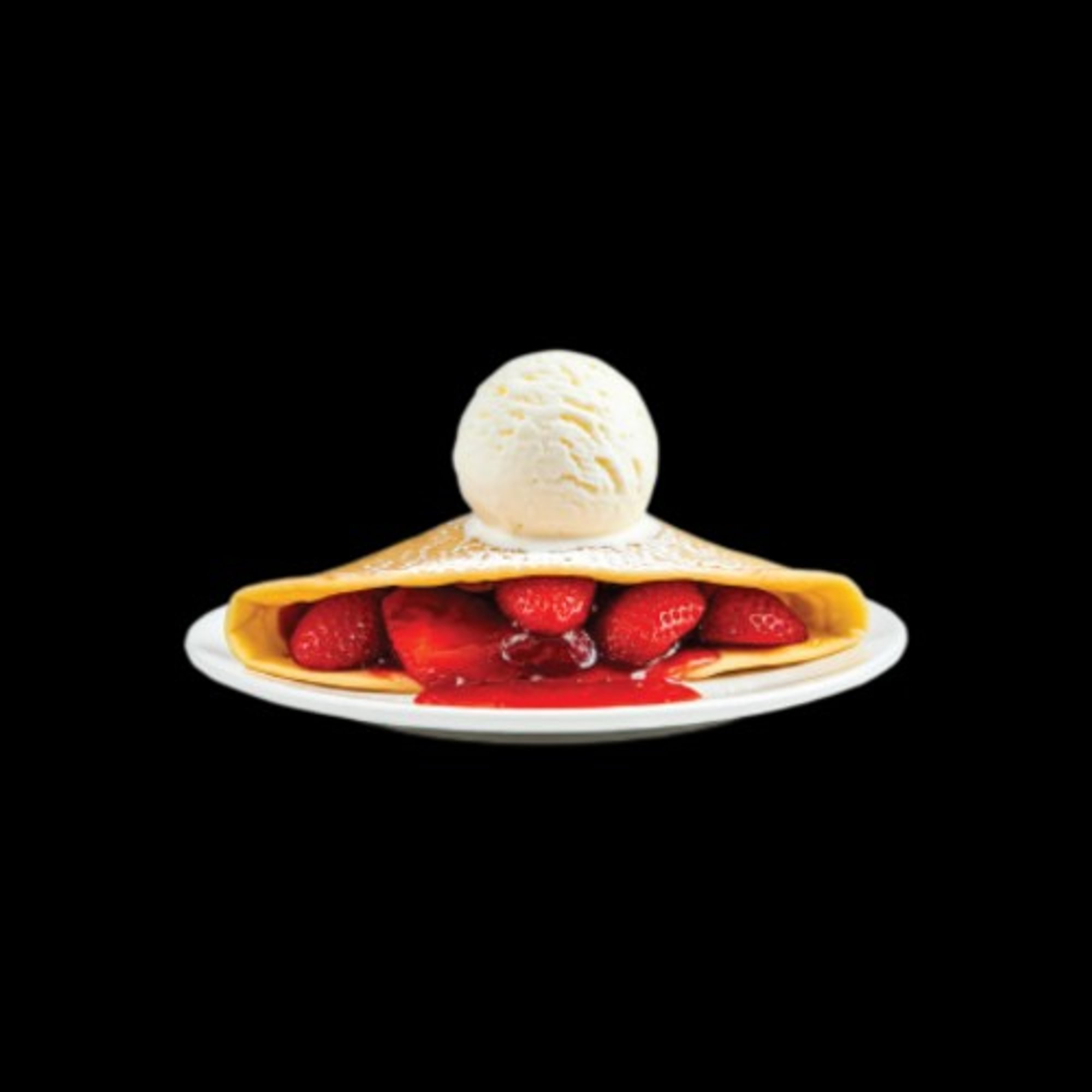 Fruit Crepe a La Mode