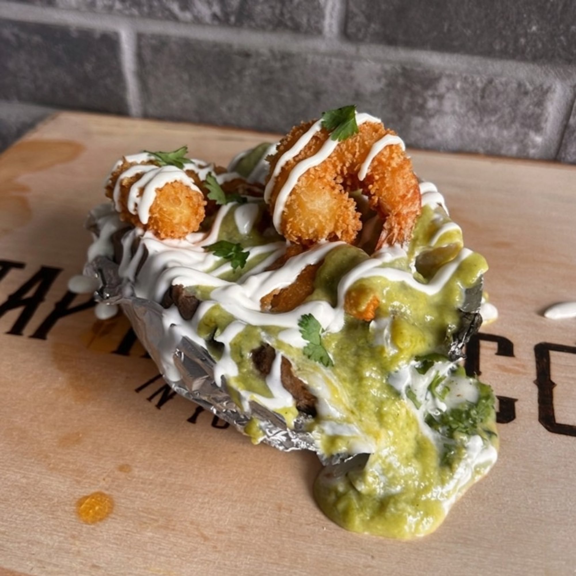 SHRIMP BAKED POTATO