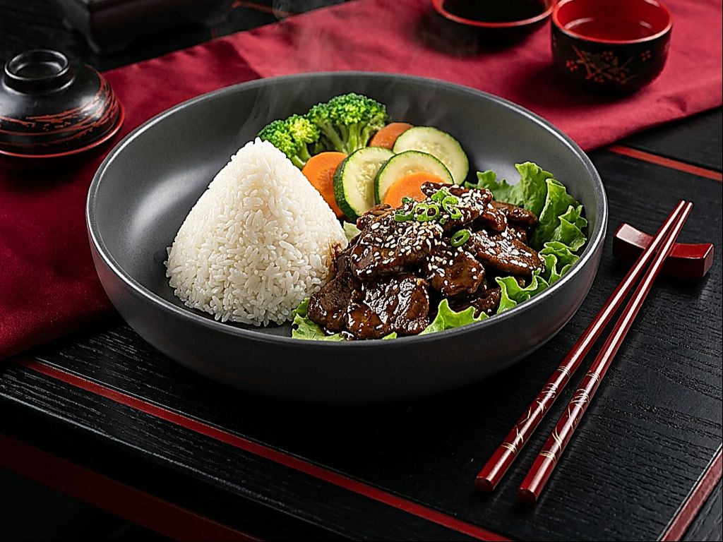 Beef Teriyaki with Nigiri