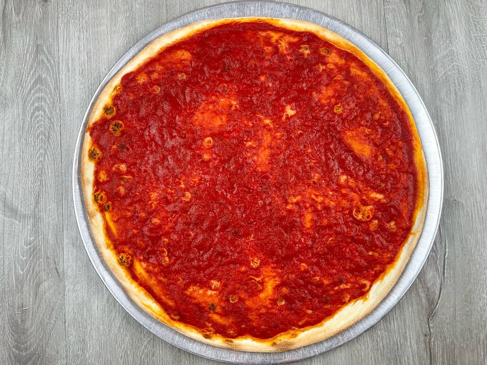 "NO Cheese" Pizza
