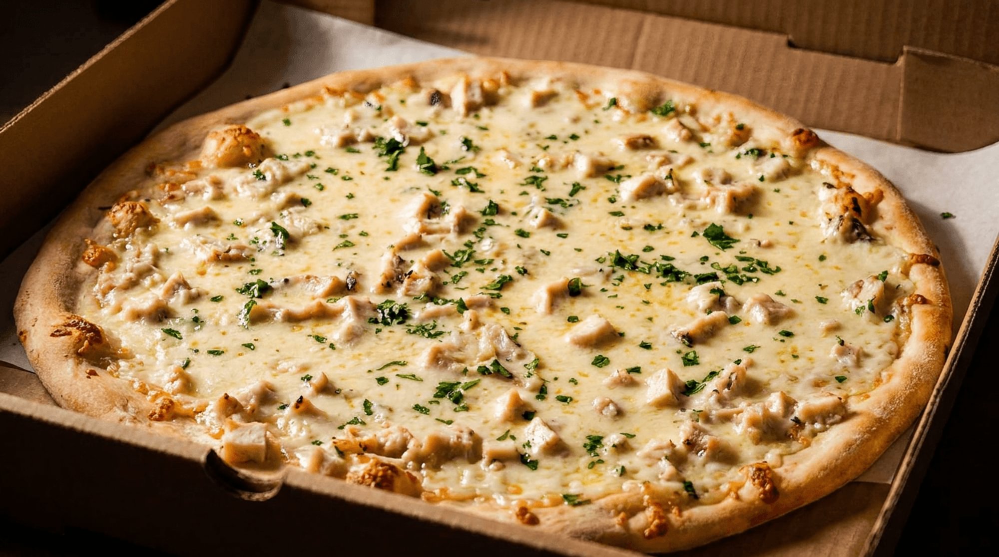 Chicken Alfredo Pizza