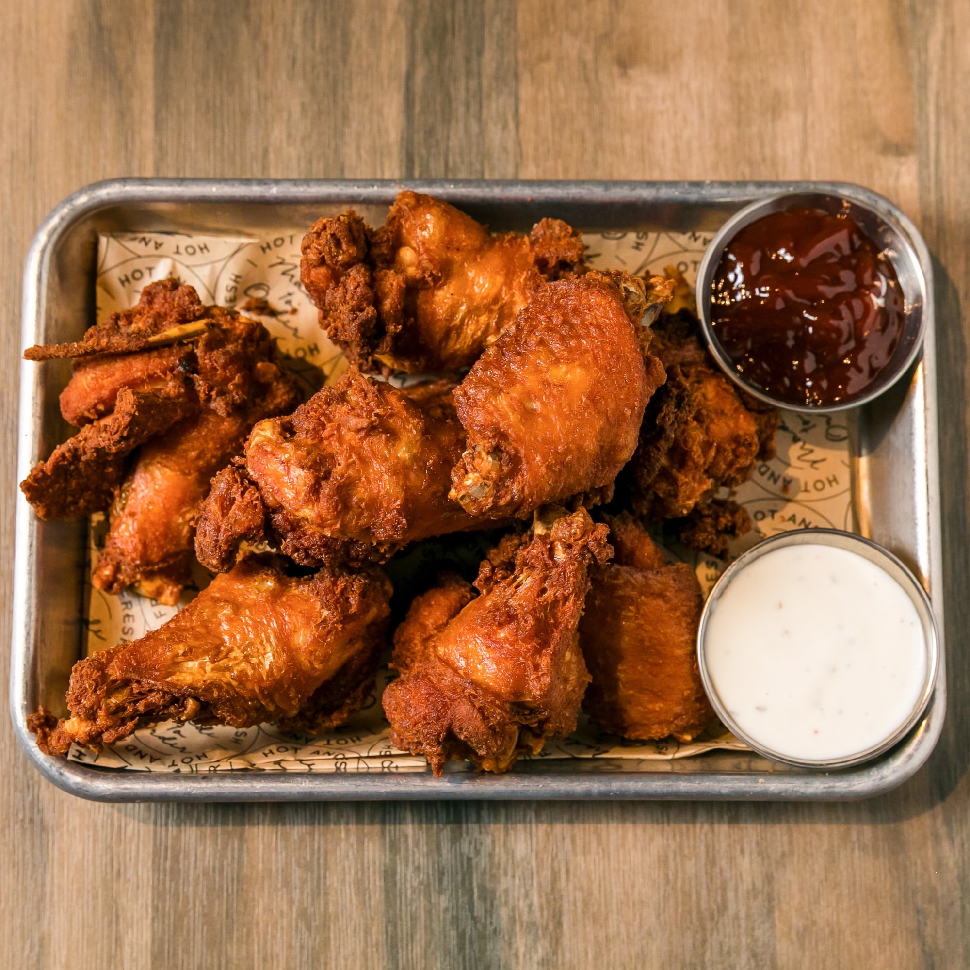 Bone in 10 wings