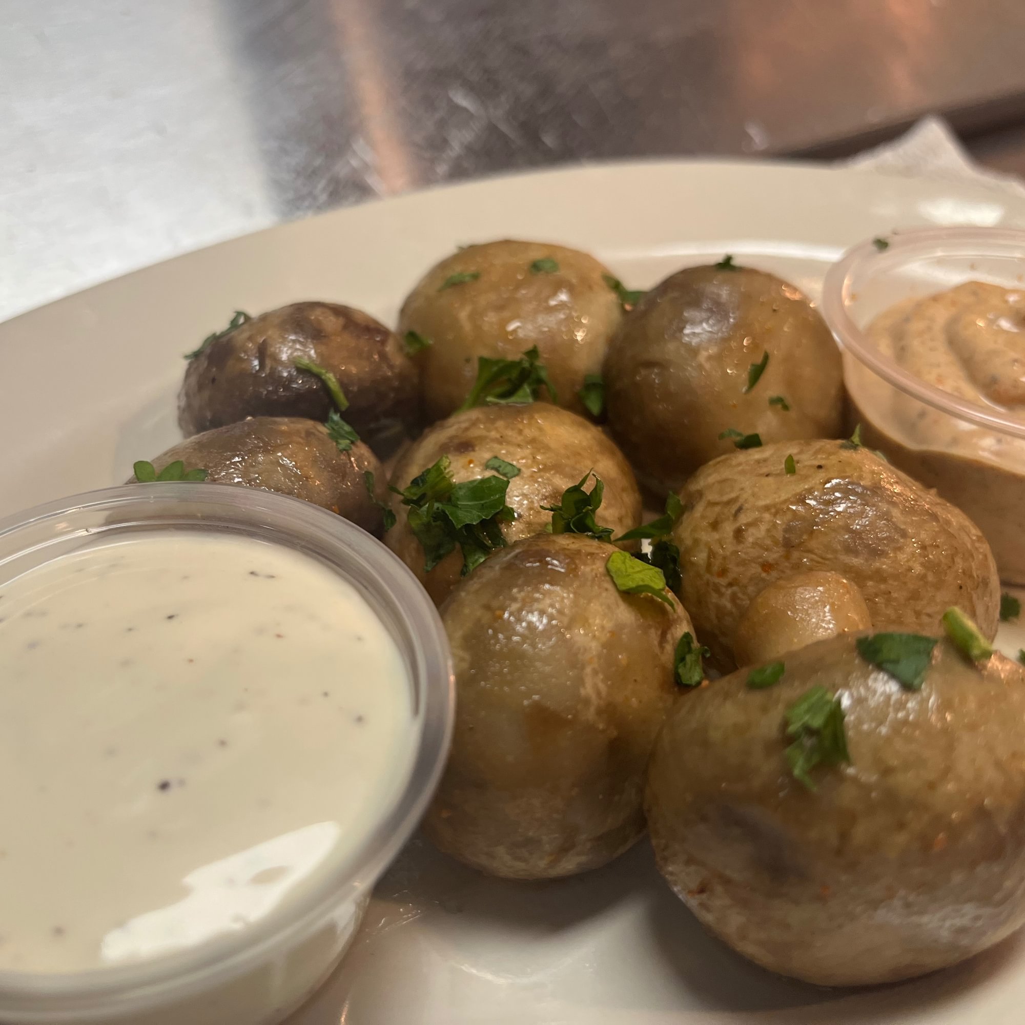 Boiled mushrooms