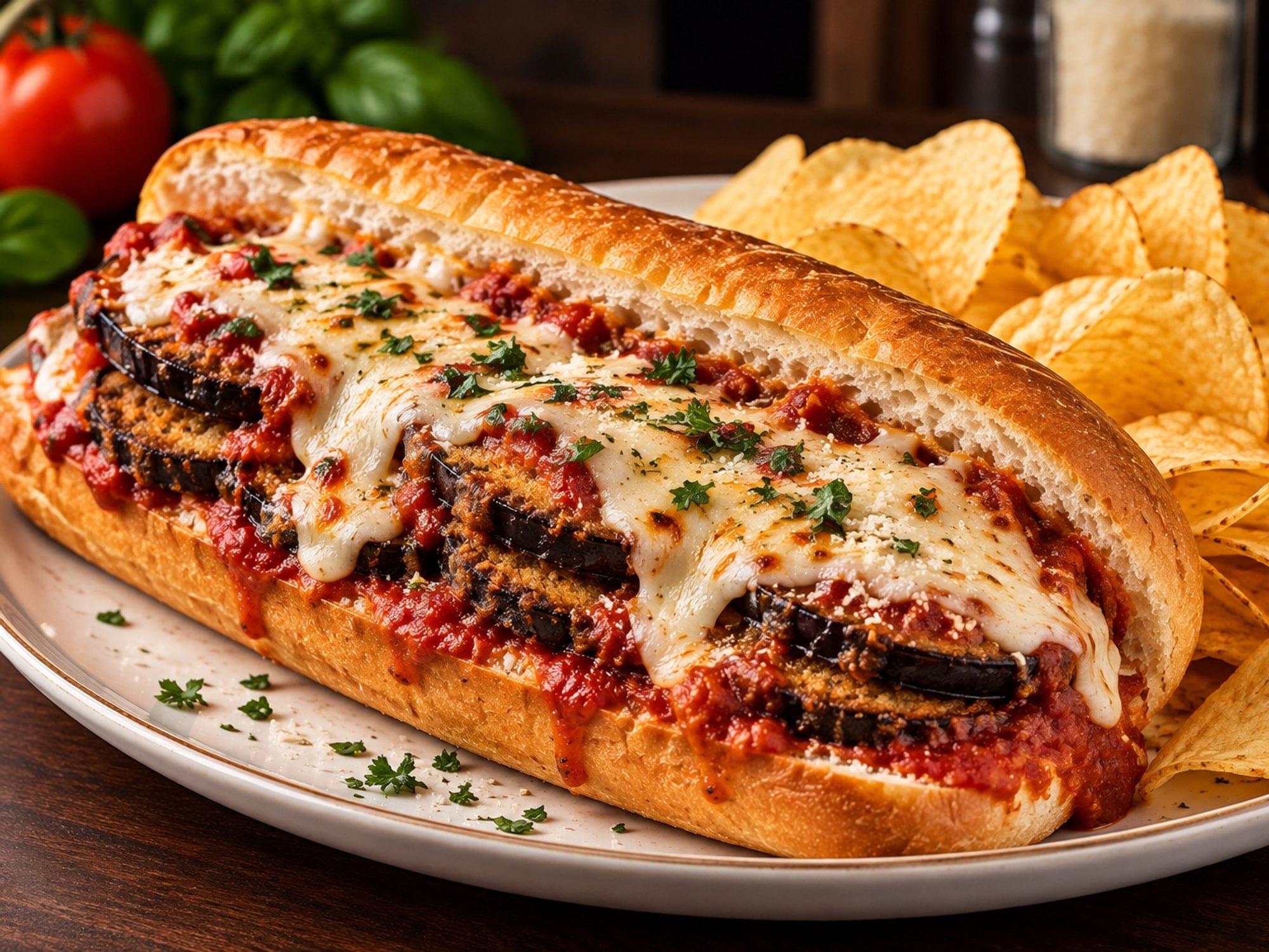 EGGPLANT PARMIGIANA HOAGIE