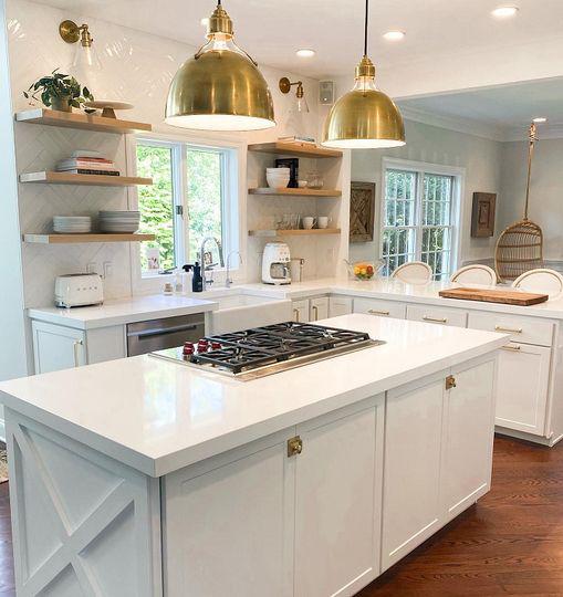 All of the right ingredients were used in the making of this stunning kitchen.